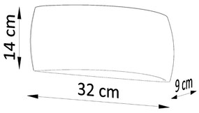 Sollux Φωτιστικό τοίχου Pontius 1,κεραμικό,1xG9/60w