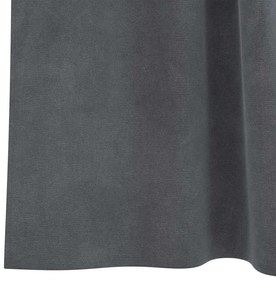 vidaXL Κουρτίνες με κουρτίνες 2 pcs Ανοιχτό γκρι 140 x 140 cm Βελούδο