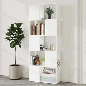 VidaXL Βιβλιοθήκη/Διαχωριστικό Χώρου Λευκό 60x24x155 εκ. Μοριοσανίδα