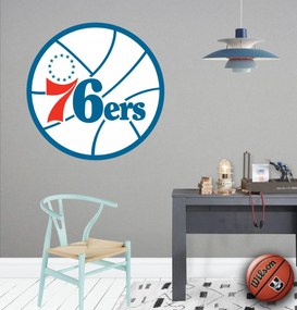 Αυτοκόλλητo τοίχου NBA Philadelphia  76ers SP40 30cm