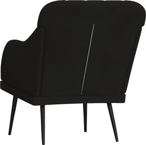 vidaXL Πολυθρόνα Μαύρη 63 x 76x 80 εκ. Βελούδινη