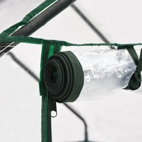 vidaXL Θερμοκήπιο με 8 Ράφια 143 x 143 x 195 εκ.