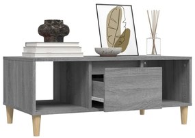 vidaXL Τραπεζάκι Σαλονιού Γκρι Sonoma 90x50x36,5εκ. Επεξεργασμένο Ξύλο