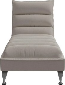 vidaXL Ανάκλιντρο Taupe Υφασμάτινο με Μαξιλάρια
