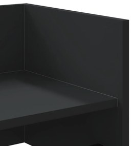 vidaXL Ράφι Τοίχου Μαύρη 70,5x35x30,5 εκ. από Επεξεργασμένο Ξύλο