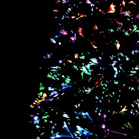 vidaXL Χριστουγεννιάτικο Δέντρο Τεχν &amp; Βάση Πράσινο Οπτικές Ίνες 240εκ