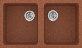 Sanitec Classic 334 (86×50) - Γρανιτένιος νεροχύτης - Granite TERRACOTTA