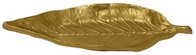 Διακοσμητική Πιατέλα Φύλλο 00.07.74001 31x8,5cm Gold Αλουμίνιο