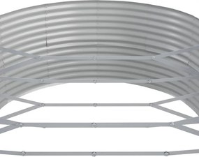 vidaXL Ζαρντινιέρα Ασημί 544x100x36 εκ. Γαλβανισμένος χάλυβας