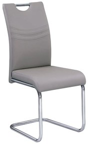 Καρέκλα Croft Cappucino ΕΜ914,2 43X58X97 cm Σετ 4τμχ Μέταλλο,Τεχνόδερμα