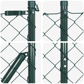 vidaXL Στύλος Περιφράξεων Πράσινο 25 x 1,2 μ (60 x 60 mm δίχτυ)