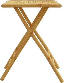 vidaXL Τραπέζι Κήπου Πτυσσόμενο 55x55x75 εκ. από Μπαμπού
