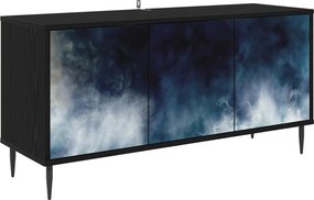 vidaXL Ντουλάπι TV RAALTE 102 x 33 x 51 εκ Μαύρη Δρυς