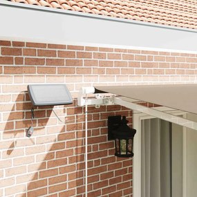 vidaXL Ανακλινόμενη Τέντα με Ηλιακό LED
