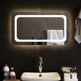 Καθρέφτης Μπάνιου με LED 70x40 εκ. - Διαφανές