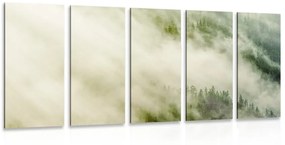 5 μέρος εικόνα ομιχλώδες δάσος - 100x50