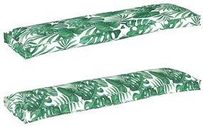 vidaXL Σετ Μαξιλαριών Πάγου 2 pcs Μοτίβο φύλλων 150 x 40 x 8 εκ.
