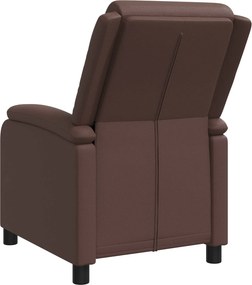 vidaXL Αναπαυτική Καρέκλα Καφέ Τεχνητό Δέρμα