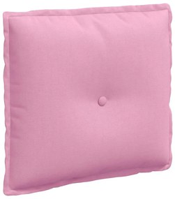 vidaXL Μαξιλάρι Πλάτης Ροζ 50 x 19 x 45 εκ ύφασμα