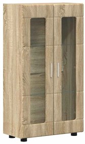 vidaXL Πλαϊνό γραφείο με ράφι FLORIN Δρύς Sonoma 55,5 x 29 x 103 εκ