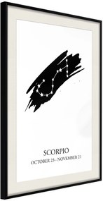 Αφίσα - Zodiac: Scorpio I - 40x60 - Μαύρο - Με πασπαρτού