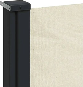 vidaXL Σκίαστρο Πλαϊνό Συρόμενο Κρεμ 140 x 600 εκ.