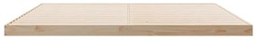 vidaXL Κρεβάτι δαπέδου Φυσικό 200 x 220 cm Μασίφ ξύλο πεύκου