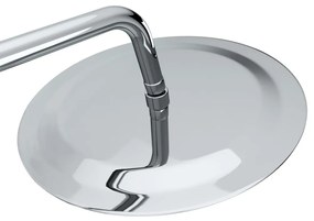 vidaXL Σετ Στήλης Ντους & Τηλέφωνο από Ανοξείδωτο Ατσάλι με Θερμοστάτη