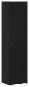 vidaXL Υψηλό Ντουλάπι Μαύρης Βελανιδιάς 45x42.5x185 εκ Επεξεργασμένο Ξύλο
