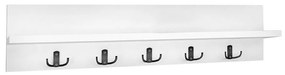 Κρεμάστρα Τοίχου Kery 0212602 80x11x18cm White Particle Board, Melamine