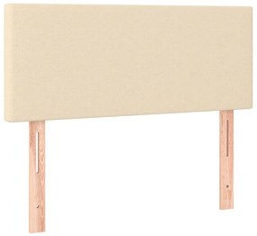vidaXL Κεφαλάρι Κρεβατιού Κρεμ 90x5x78/88 εκ. Υφασμάτινο