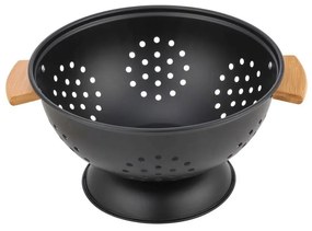 Σουρωτήρι Kitchen Trend CLG842724BK Φ24cm Black Oriana Ferrelli Metal