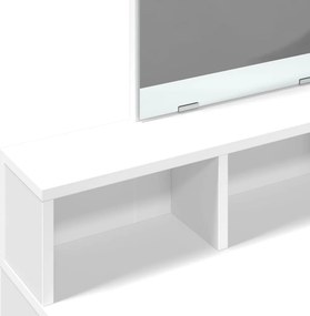 vidaXL Μπουντουάρ με Καθρέφτη Λευκό 80x41x144,5 εκ.