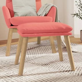 vidaXL Υποπόδιο Ροζ 45x29,5x35 εκ. Βελούδινο