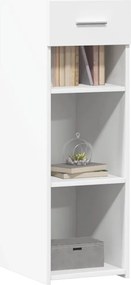 vidaXL Συρταριέρα Λευκή 30x42,5x93 εκ. από Επεξεργασμένο Ξύλο