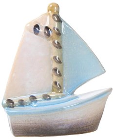 Διακοσμητικό Καράβι VAT104K6 Πολύχρωμο 12X12X5Cm Espiel Κεραμικό