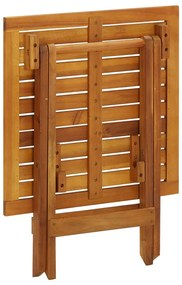 vidaXL Τραπέζι Bistro 46 x 46 x 47 εκ. από Μασίφ Ξύλο Ακακίας