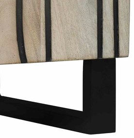 vidaXL Ντουλάπι Μπάνιου με ράφι Καφέ και Μαύρο 38 x 33.5 x 58 εκ.