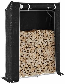vidaxL Ράφι για καυσόξυλα με κάλυμμα βροχής 150x40x200 εκ.
