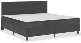 vidaXL Πλαίσιο Κρεβατιού Boxspring Γκρι 200 x 200 εκ. Υφασμάτινο