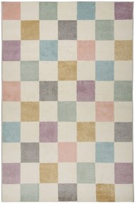 Χαλί Poppin 73964 060 Cream-Multi Βιοκαρπέτ 200X290cm