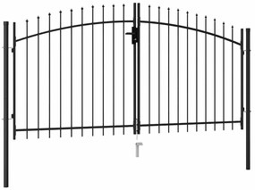 vidaXL Πόρτα Περίφραξης Woerden Διπλή με Κορυφή με Ακίδα 299,5x199,5 εκ.