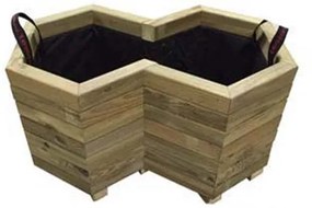 Tesias Ζαρντινιέρα Ξύλινη Σχήμα  No8- 69x36cm-Tesias  TES-130