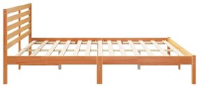 vidaXL Σκελετός Κρεβατιού Καφέ κεριού 180 x 200 cm Μασίφ ξύλο πεύκου