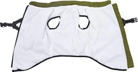 vidaXL παλτό σκύλου με ιμάντα Αδιάβροχο αντανακλαστικό πράσινο L68