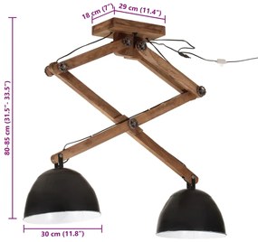 ΦΩΤΙΣΤΙΚΟ ΟΡΟΦΗΣ 25 W ΜΑΥΡΟ 29X18X85 ΕΚ. Ε27 371930