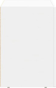 vidaXL Κομοδίνο 2 pcs Λευκό 40 x 35 x 50 εκ. Επεξεργασμένο ξύλο