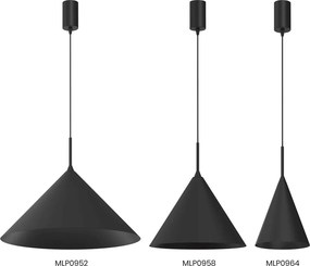 Κρεμαστό Φωτιστικό Capital Black Ø46cm Μαύρο