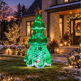 ΕΟΡΤΑΣΤΙΚΉ ΔΙΑΚΌΣΜΗΣΗ ΜΕΓΆΛΟΥ ΜΕΓΈΘΟΥΣ INFLATABLE XMAS TREE LED 240CM