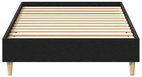 vidaXL Σκελετός Κρεβατιού Μαύρη δρυς 75 x 190 cm Επεξεργασμένο ξύλο